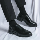 Men’s Leather Slip On Shoes Smart Casual Loafers | Classic Dress Shoes Men