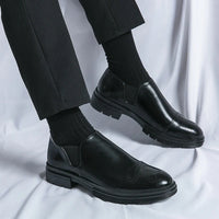 Men’s Leather Slip On Shoes Smart Casual Loafers | Classic Dress Shoes Men