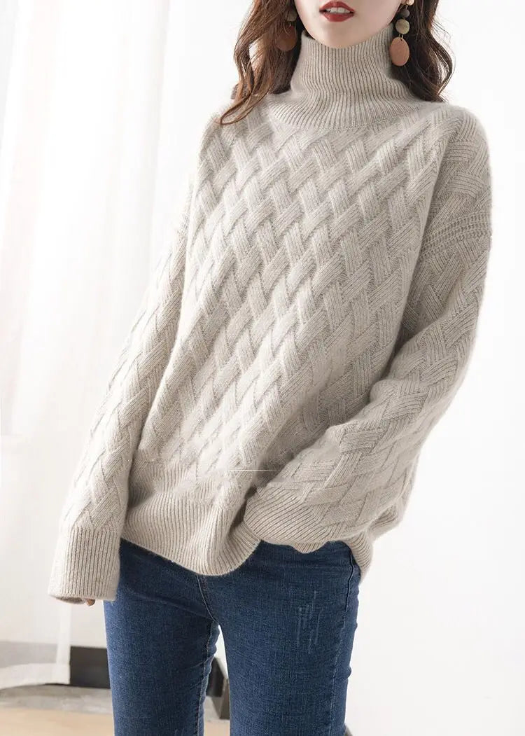 Women’s Polo Neck Jumper | Relaxed Fit | Winter Knitwear