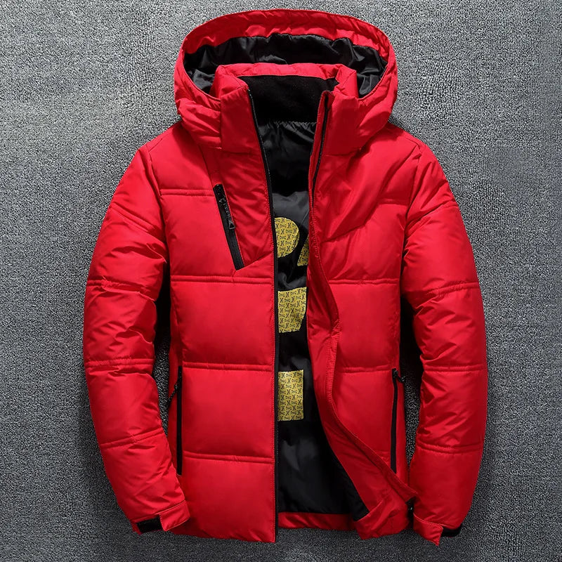 Men’s Down Puffer Jacket with Hooded Parka Style | Thick Warm Winter Coat