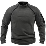 Men’s Polar Fleece Quarter Zip Sweater with Stand Collar | Warm Winter Jumper