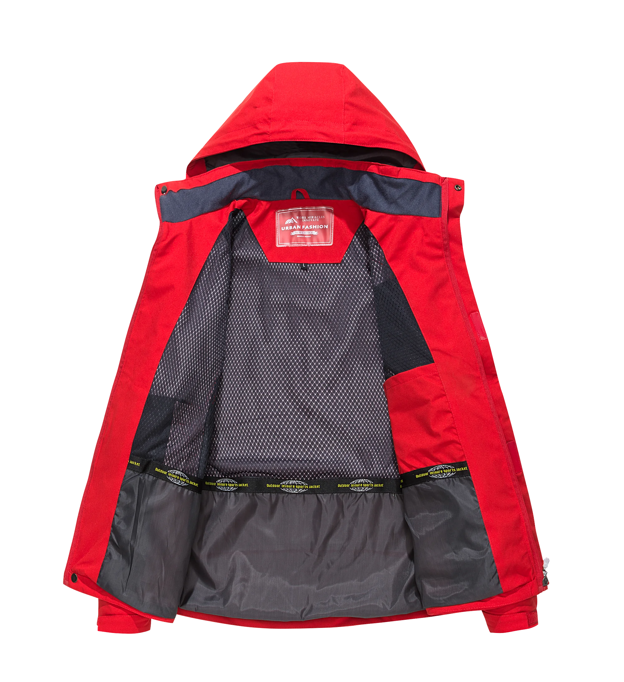 Men’s Waterproof Hiking Jacket with Hooded Outdoor Style | Windproof Camping Coat
