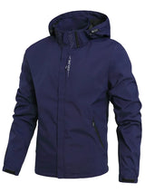 Men’s Waterproof Softshell Jacket with Hood | Lightweight Windproof Outdoor Coat