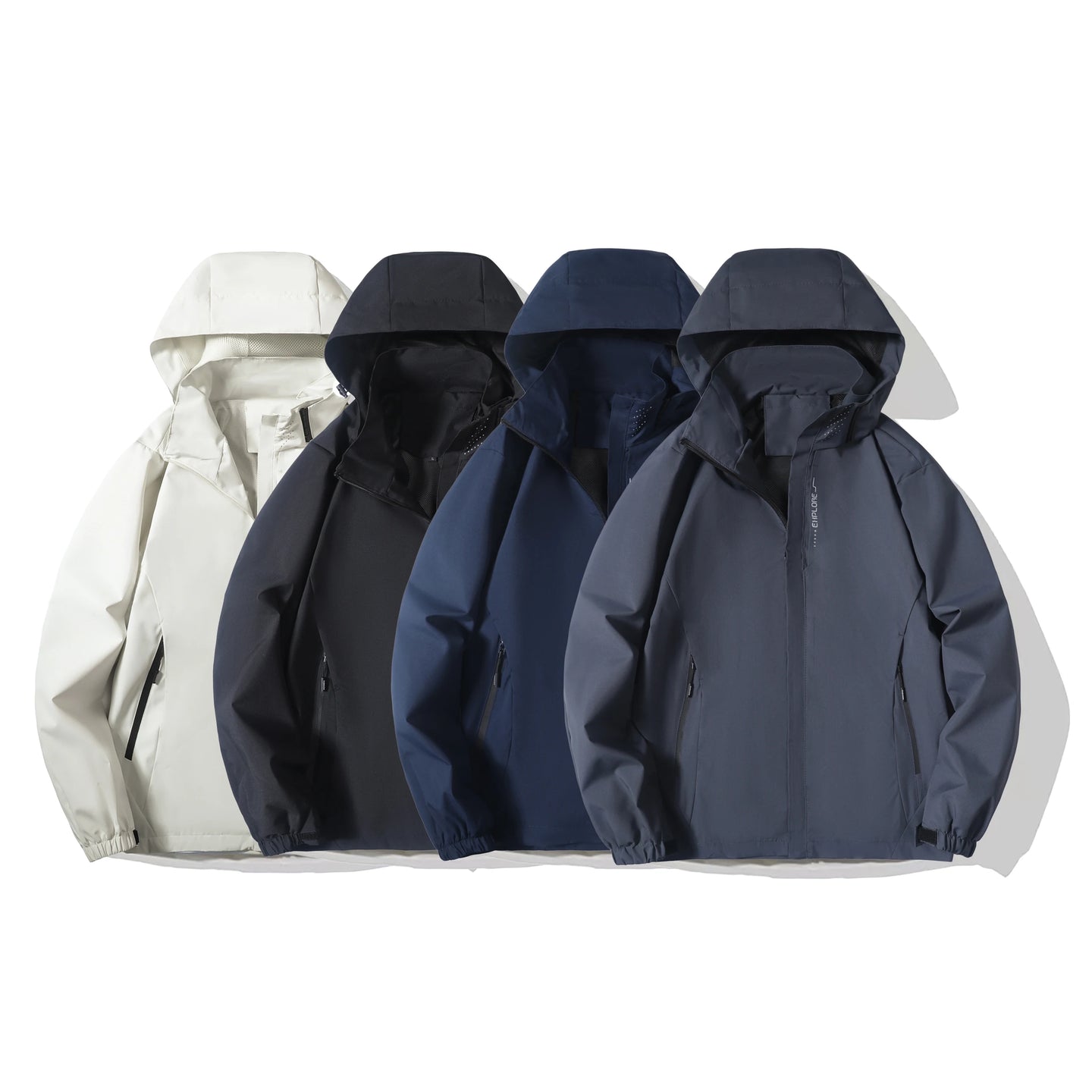 Men’s Waterproof Softshell Jacket with Hood | Lightweight Windproof Outdoor Coat
