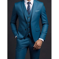 Men’s Slim Fit 3 Piece Wedding Suit | Classic Tuxedo Style for Formal Occasions