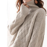 Women’s Polo Neck Jumper | Relaxed Fit | Winter Knitwear