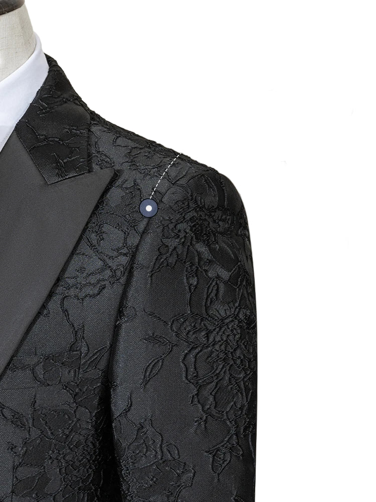Men’s Black Slim Fit 3 Piece Wedding Suit | Classic Tuxedo Style for Formal Events