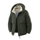 Men’s Hooded Puffer Jacket in Winter Style | Thick Warm Padded Casual Coat