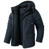 Men’s Winter Fleece Jacket | Hooded Warm Casual Coat