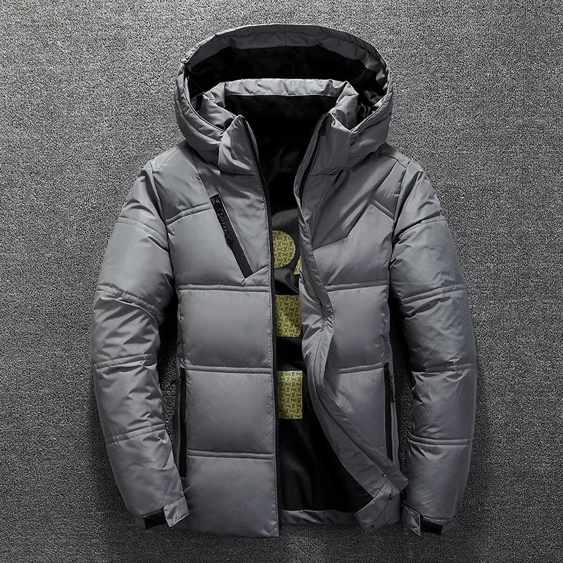 Men’s Down Puffer Jacket with Hooded Parka Style | Thick Warm Winter Coat