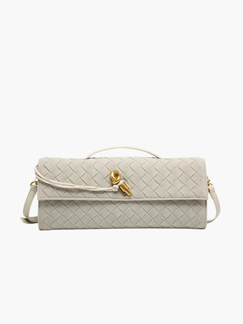 Elegant Shoulder Bag | Gold Bow Detail | Timeless Minimalist Style | Everyday Use
