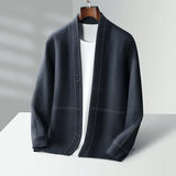 Open Front Cardigan for Men | Lightweight Layer | Smart Casual Knit