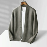 Open Front Cardigan for Men | Lightweight Layer | Smart Casual Knit