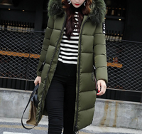 Women’s Long Puffer Parka with Faux Fur Hood | Warm Winter Coat