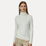 Turtleneck Jumper for Women | Warm Winter Knit | Relaxed Fit | Long Sleeve Top