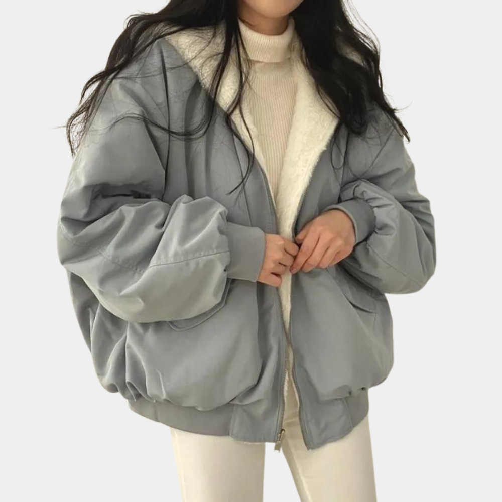 Women’s Oversized Winter Jacket with Fleece Lining | Warm Padded Coat