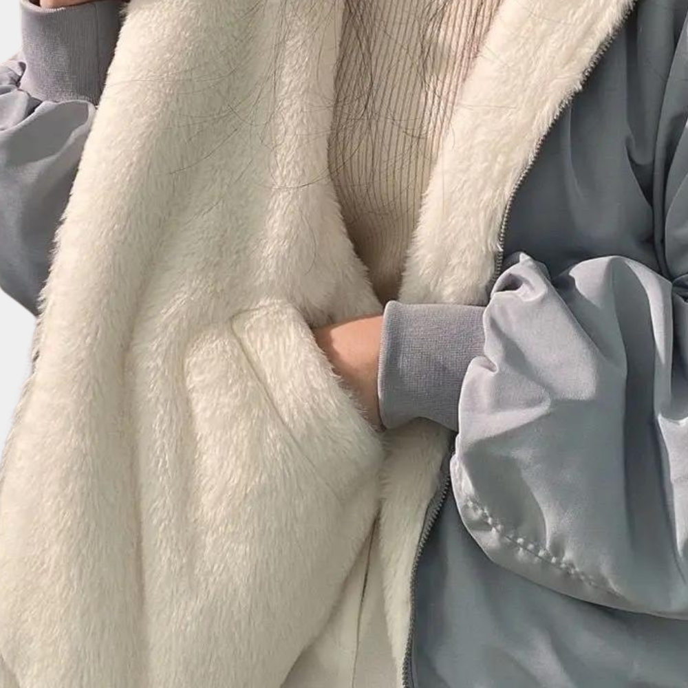 Women’s Oversized Winter Jacket with Fleece Lining | Warm Padded Coat