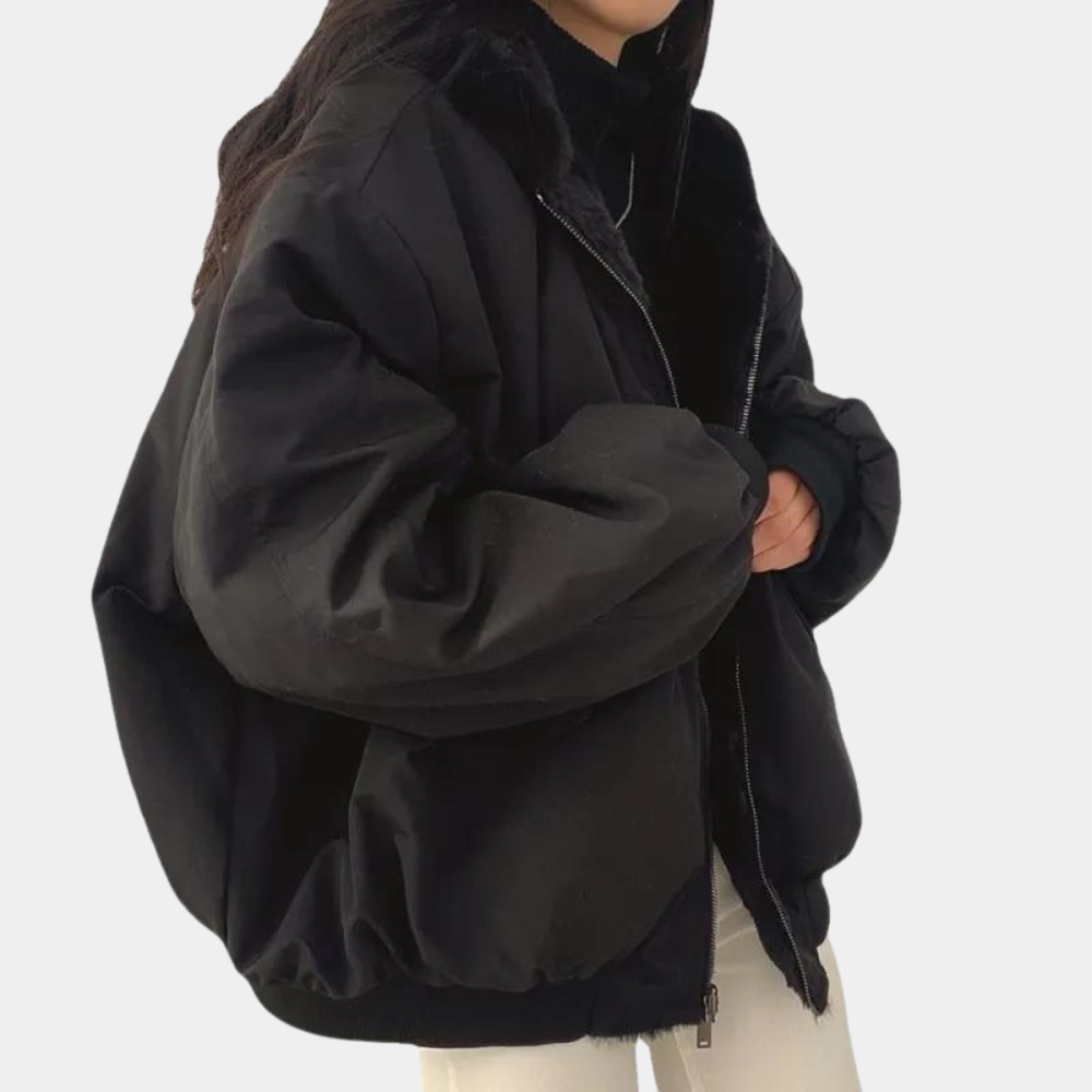 Women’s Oversized Winter Jacket with Fleece Lining | Warm Padded Coat