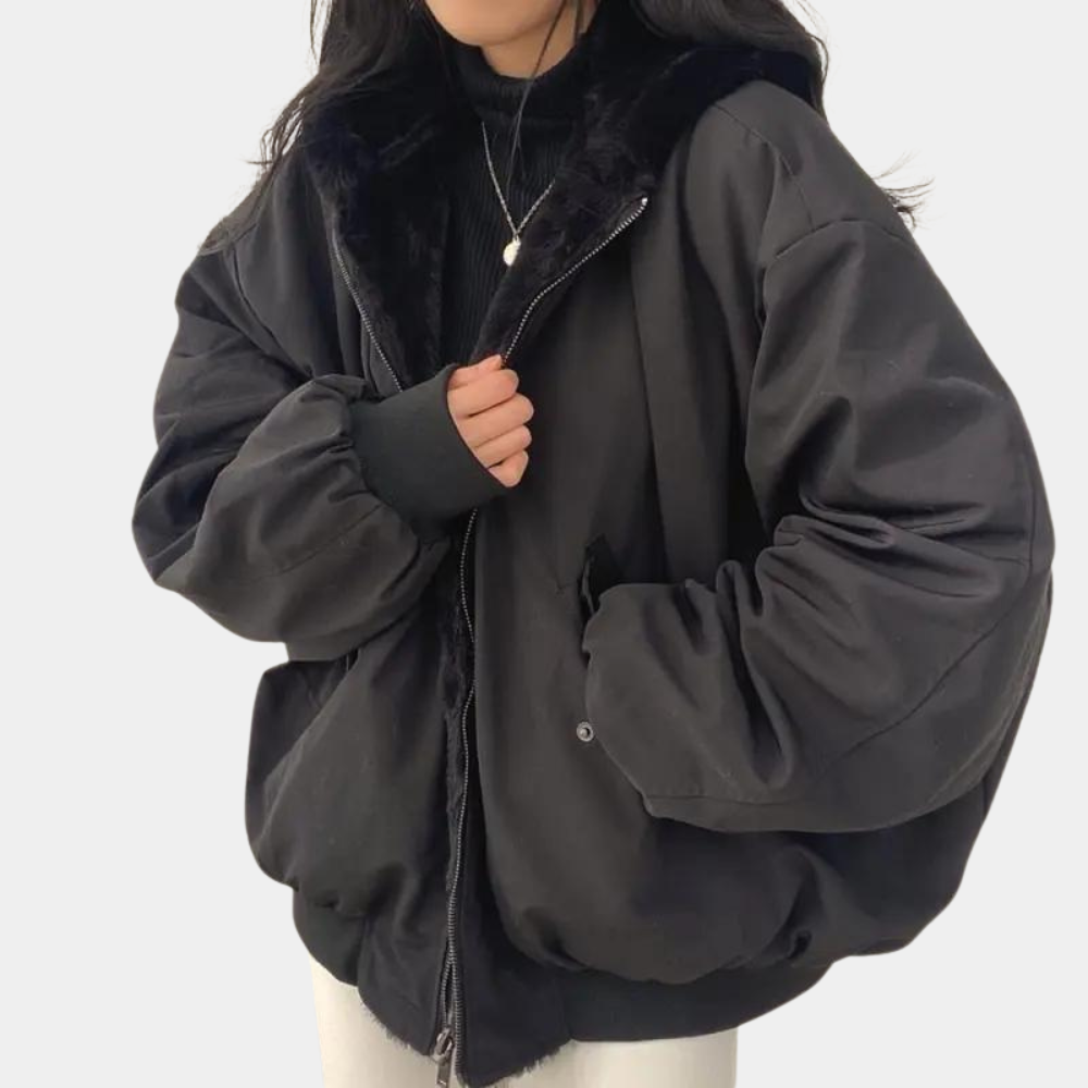 Women’s Oversized Winter Jacket with Fleece Lining | Warm Padded Coat