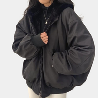 Women’s Oversized Winter Jacket with Fleece Lining | Warm Padded Coat