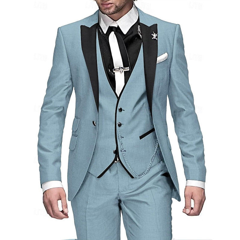 Men’s Classic 3 Piece Wedding Suit for Formal Events | Timeless Tuxedo Style