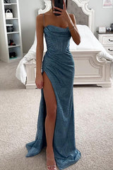 Women’s Sequin Corset Maxi Dress in Formal Style | Elegant Eveningwear