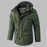 Men’s Hooded Winter Jacket with Multiple Pockets | Warm Waterproof Coat