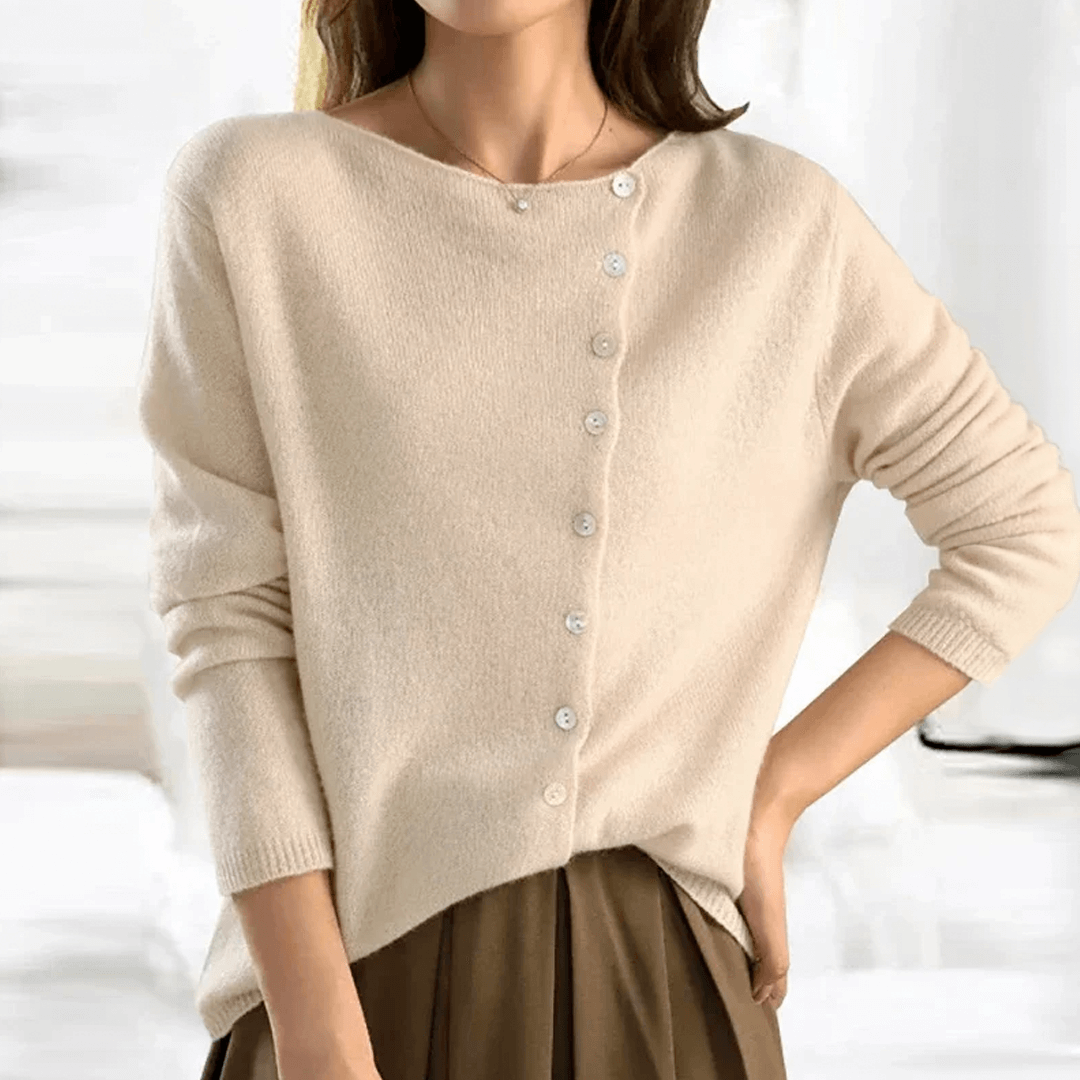 Women’s Button Sweater | Chic Knitwear | Cozy Everyday Layer | Effortless Style