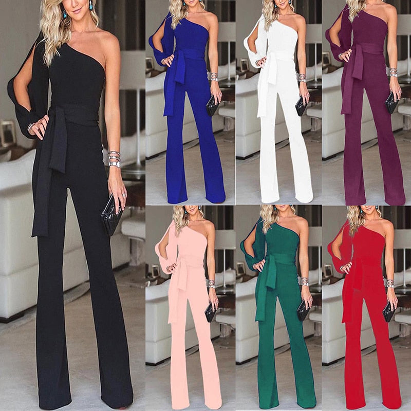 Elegant Occasion Jumpsuit | Long Sleeve Design | Spring Party Outfit for Women