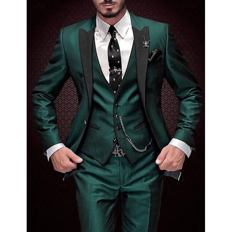 Men’s Classic 3 Piece Wedding Suit for Formal Events | Timeless Tuxedo Style