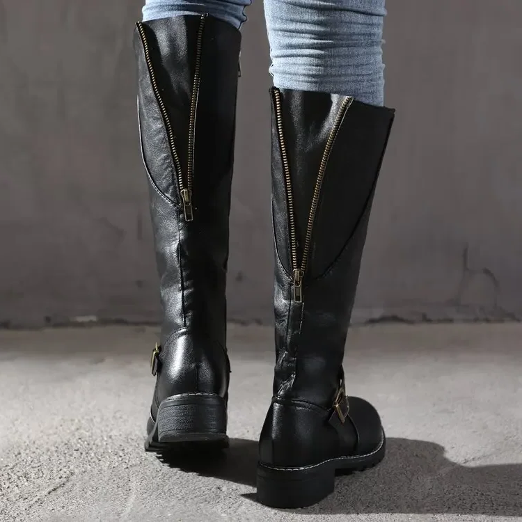Women’s Leather Knee High Boots | Elegant Long Winter Boots for Ladies
