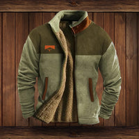 Men’s Fleece Jacket with Zip Front | Warm Winter Outdoor Coat
