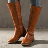Women’s Leather Knee High Boots | Elegant Long Winter Boots for Ladies