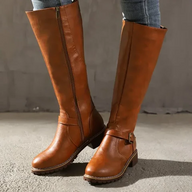 Women’s Leather Knee High Boots | Elegant Long Winter Boots for Ladies
