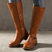 Women’s Leather Knee High Boots | Elegant Long Winter Boots for Ladies