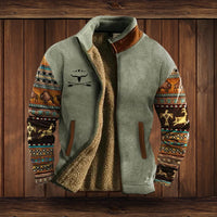 Men’s Fleece Jacket with Zip Front | Warm Winter Outdoor Coat