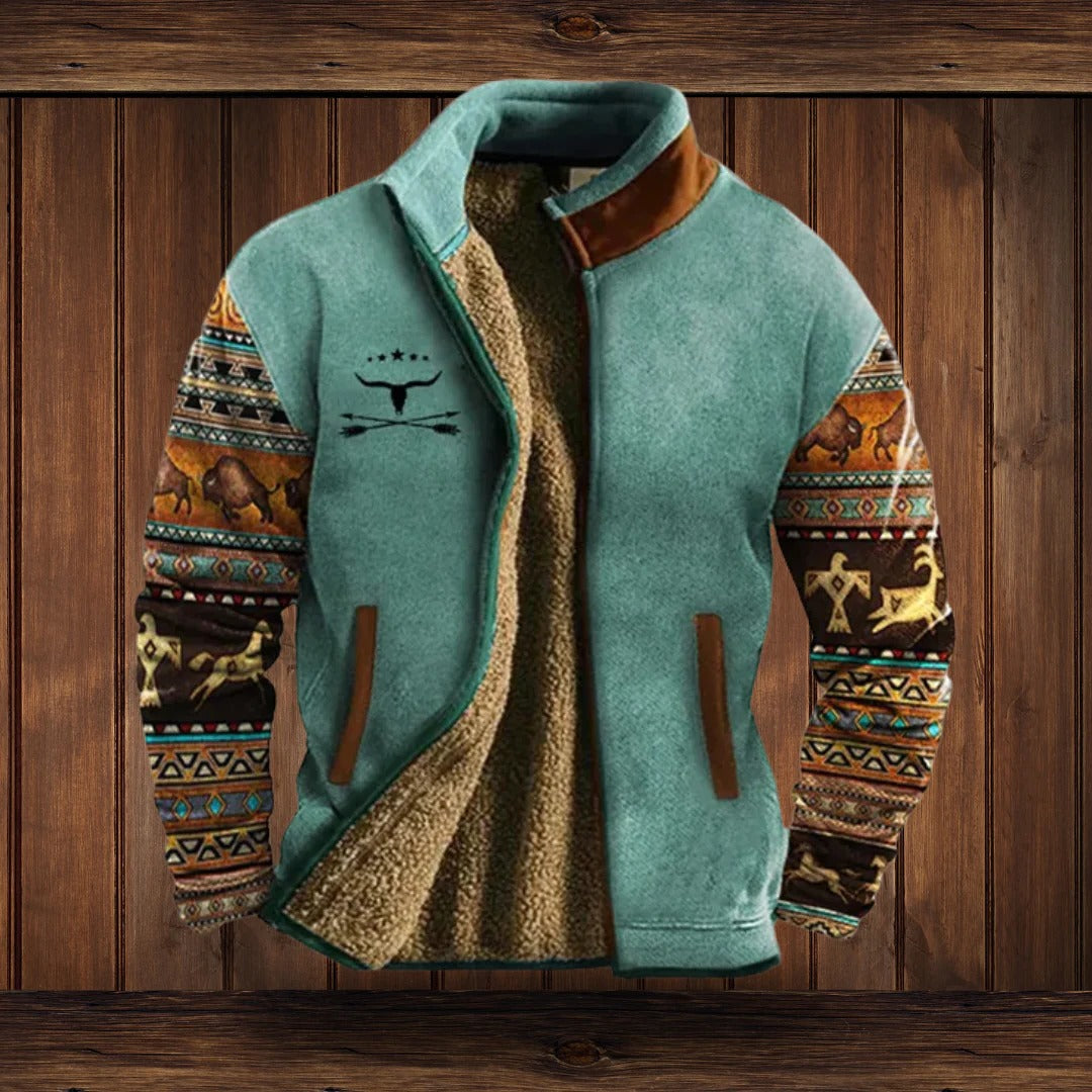 Men’s Fleece Jacket with Zip Front | Warm Winter Outdoor Coat