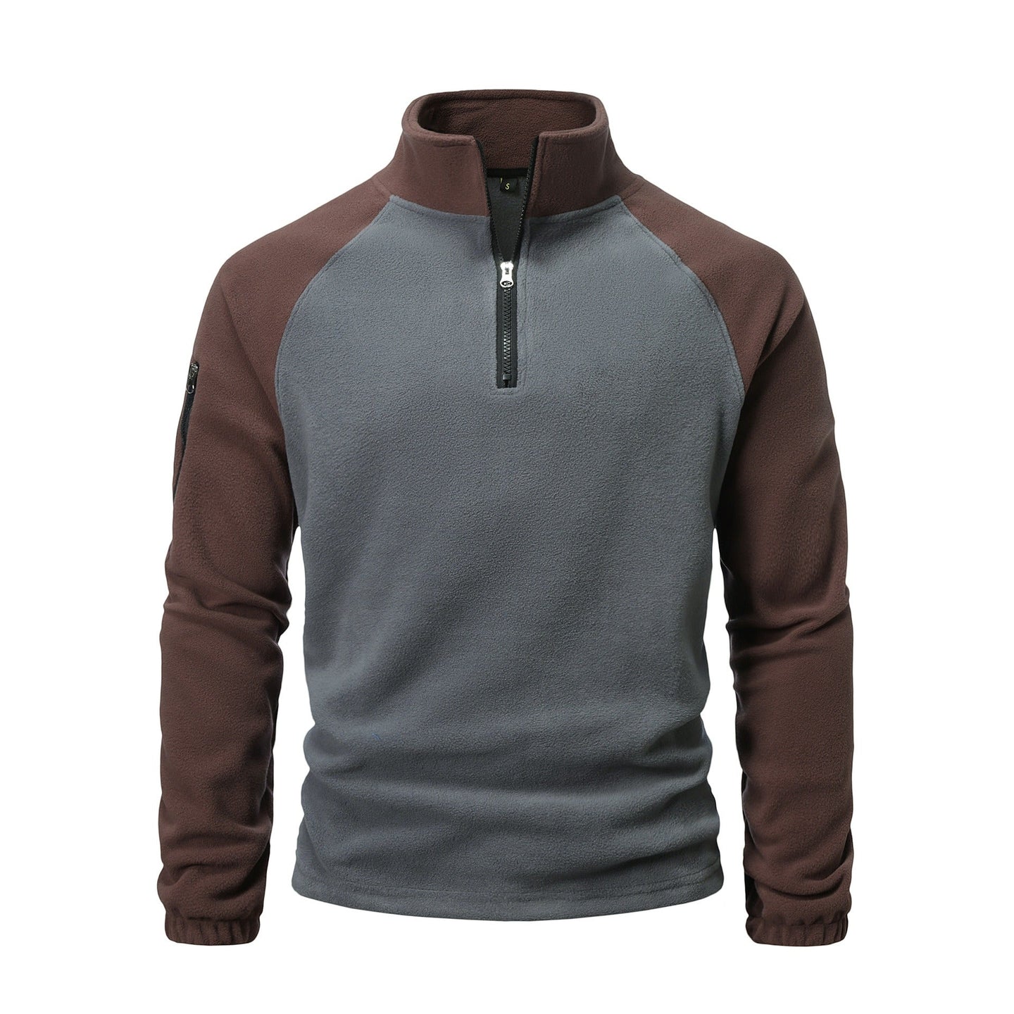 Men’s Half Zip Sweater | Fleece Pullover with Mock Neck