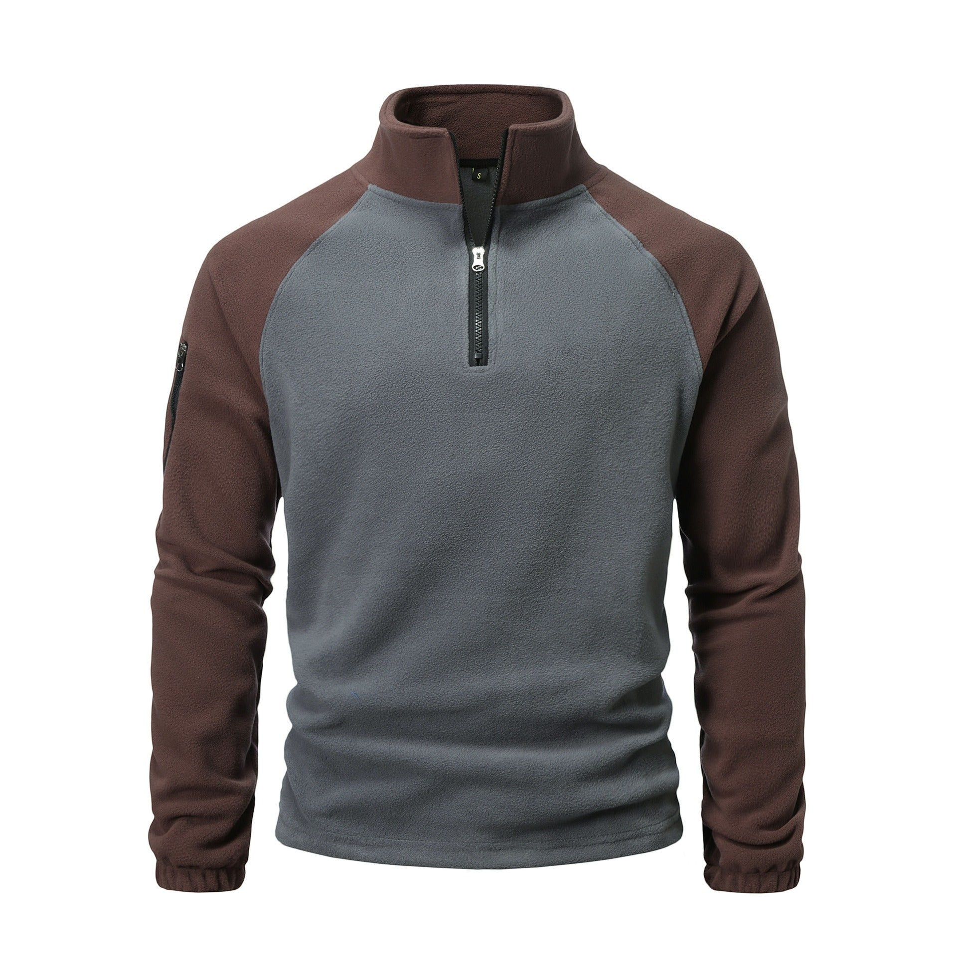 Men’s Half Zip Sweater | Fleece Pullover with Mock Neck