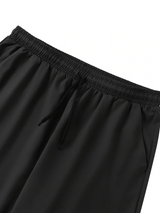 Men’s Slim-Fit Chino Trousers | Cropped Length | Adjustable Drawstring Waist | Lightweight Casual Pants