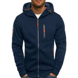 Men’s Hooded Sports Jacket in Slim Fit | Lightweight Casual Zip-Up Coat