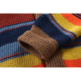 Men’s Knitted Cardigan with Lapel Collar in Colourblock Style | Smart Casual Jumper