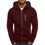 Men’s Hooded Sports Jacket in Slim Fit | Lightweight Casual Zip-Up Coat