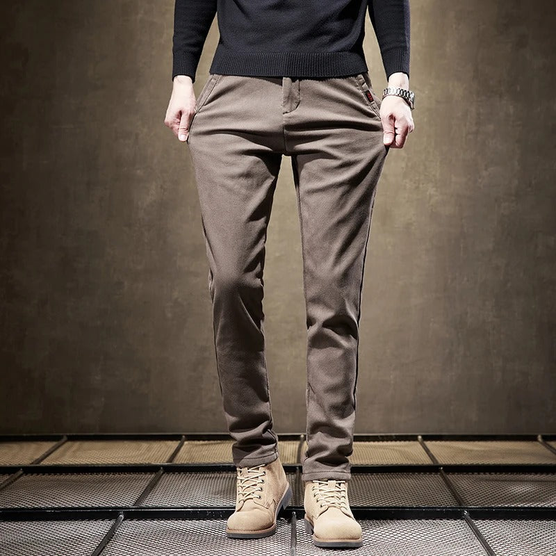 Men’s Fleece Pants in Straight Casual Fit | Warm Joggers for Everyday Comfort