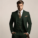 Men’s Slim Fit 3 Piece Wedding Suit for Formal Events | Classic Tuxedo Style