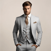 Men’s Slim Fit 3 Piece Wedding Suit for Formal Events | Classic Tuxedo Style