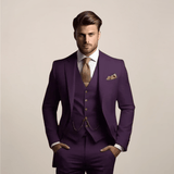 Men’s Slim Fit 3 Piece Wedding Suit for Formal Events | Classic Tuxedo Style