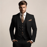 Men’s Slim Fit 3 Piece Wedding Suit for Formal Events | Classic Tuxedo Style