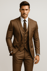 Men’s Slim Fit 3 Piece Wedding Suit for Guests | Classic Tuxedo Formal Wear