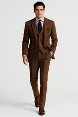 Men’s Classic 3 Piece Wedding Suit with Tuxedo Style | Formal Evening Wear